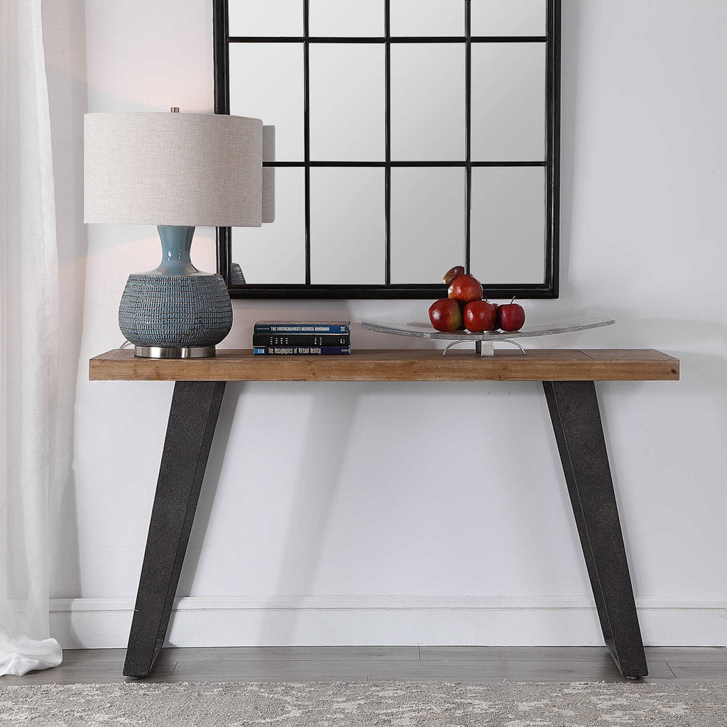 Freddy Weathered Console Table - Bombay Mercantile