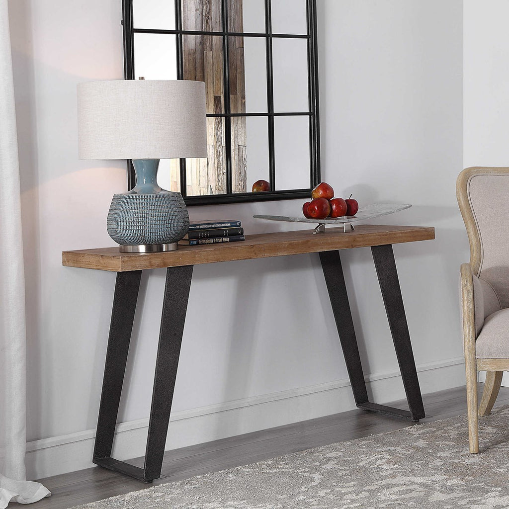 Freddy Weathered Console Table - Bombay Mercantile