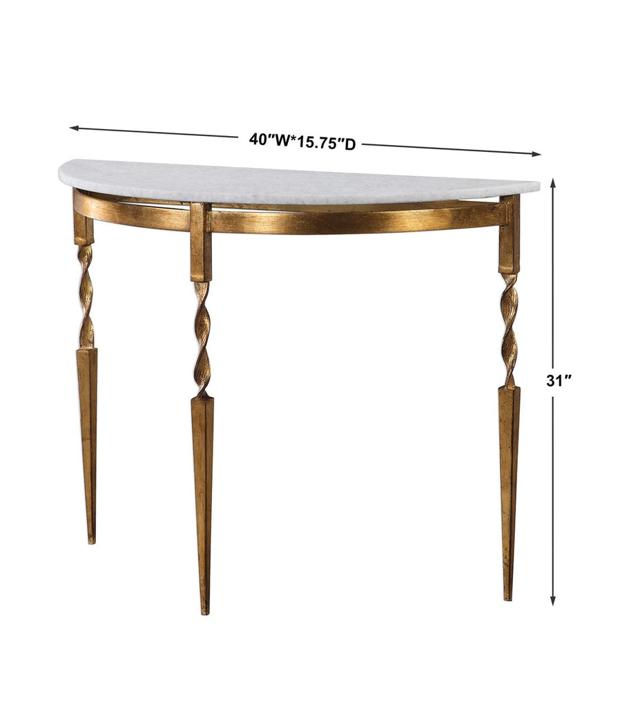Imelda Demilune Console Table - Bombay Mercantile