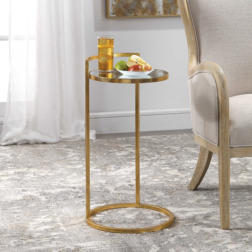 Cailin Gold Accent Table - Bombay Mercantile