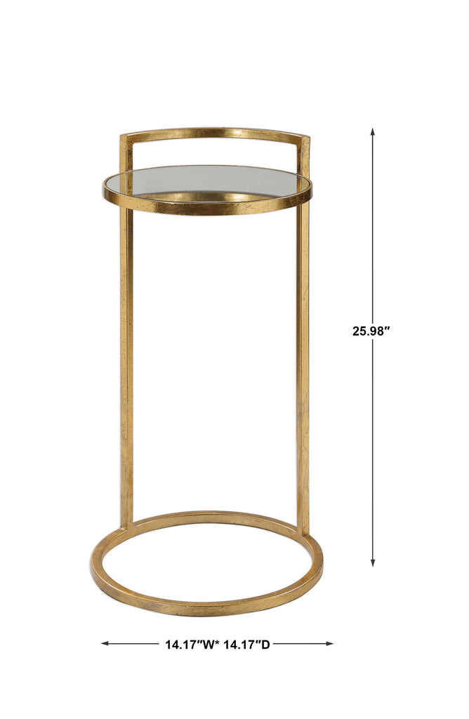 Cailin Gold Accent Table - Bombay Mercantile
