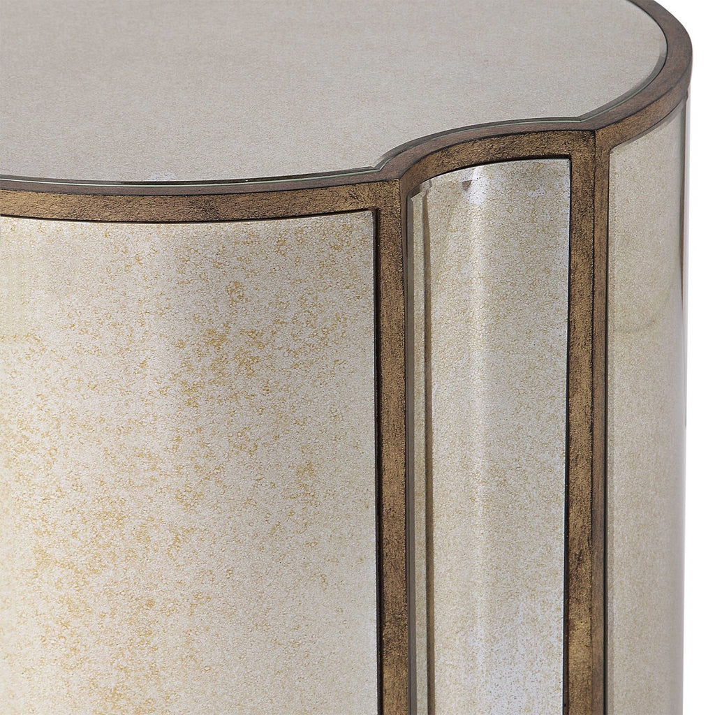 Harlow Mirrored Accent Table - Bombay Mercantile