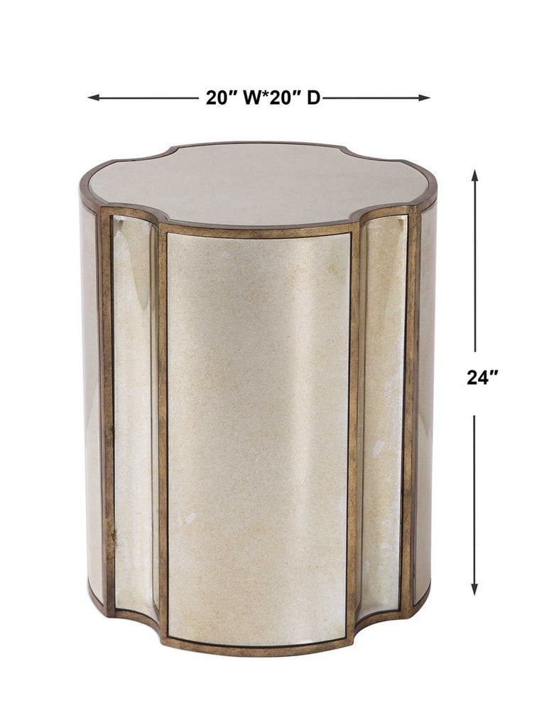 Harlow Mirrored Accent Table - Bombay Mercantile