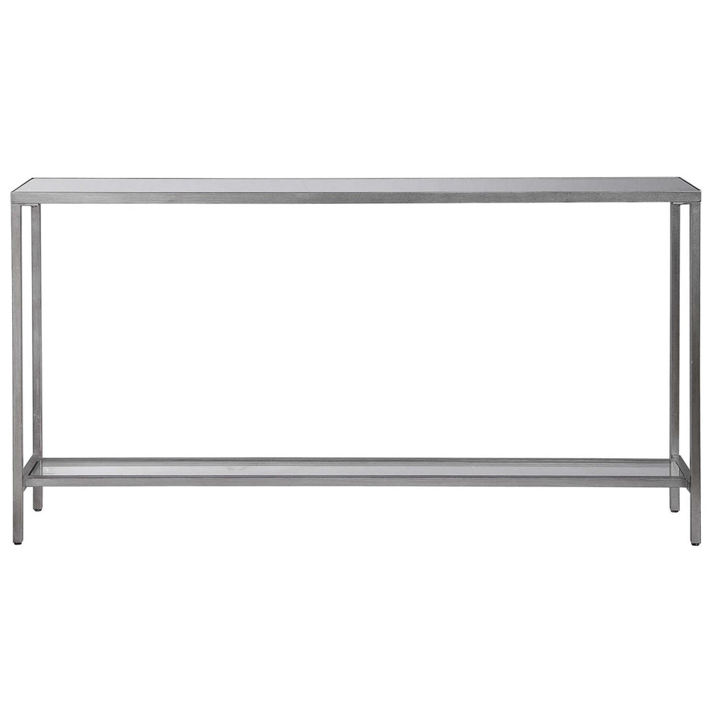 Hayley Silver Console Table - Bombay Mercantile