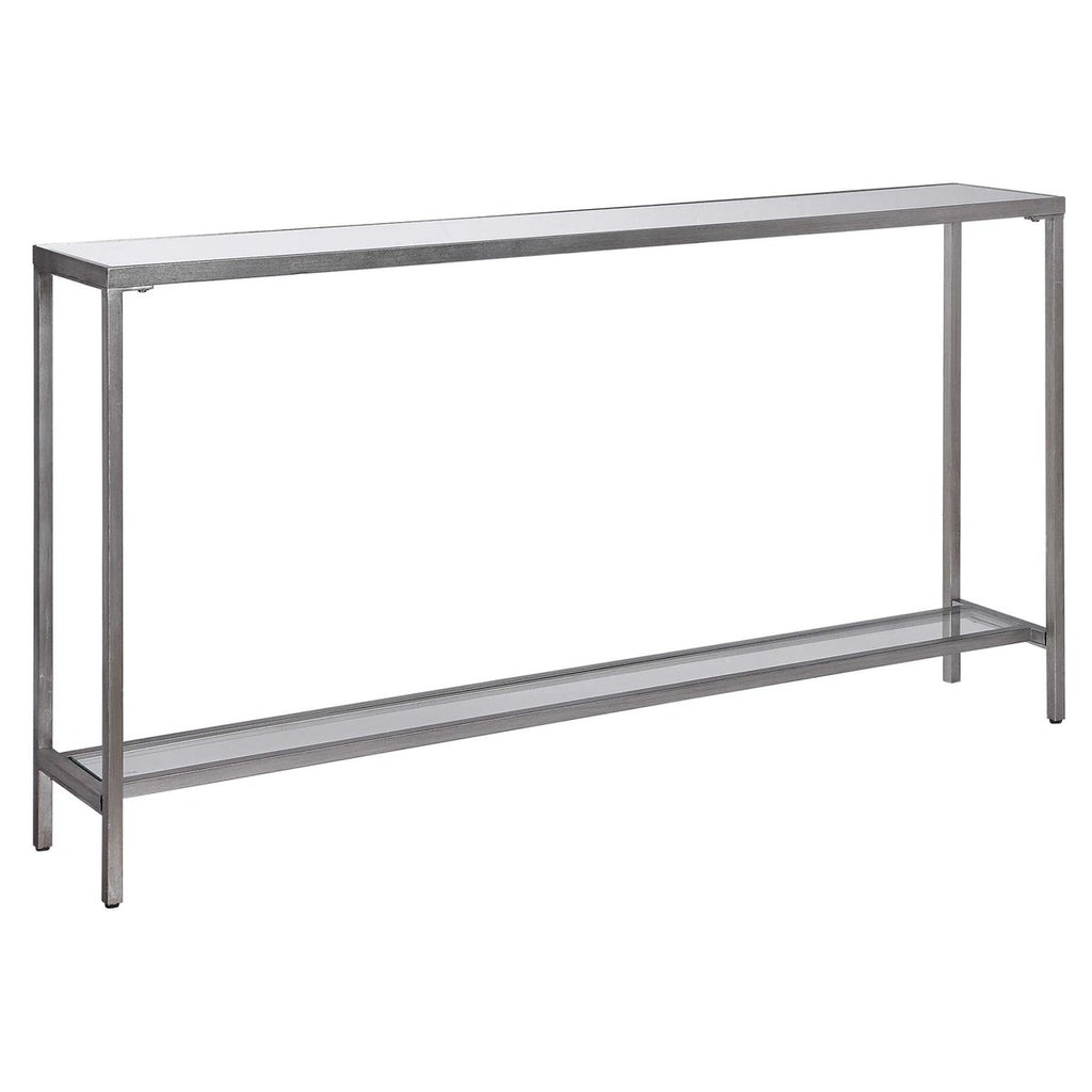 Hayley Silver Console Table - Bombay Mercantile