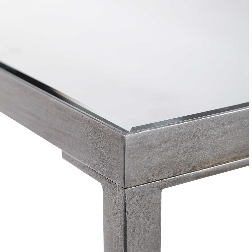 Hayley Silver Console Table - Bombay Mercantile
