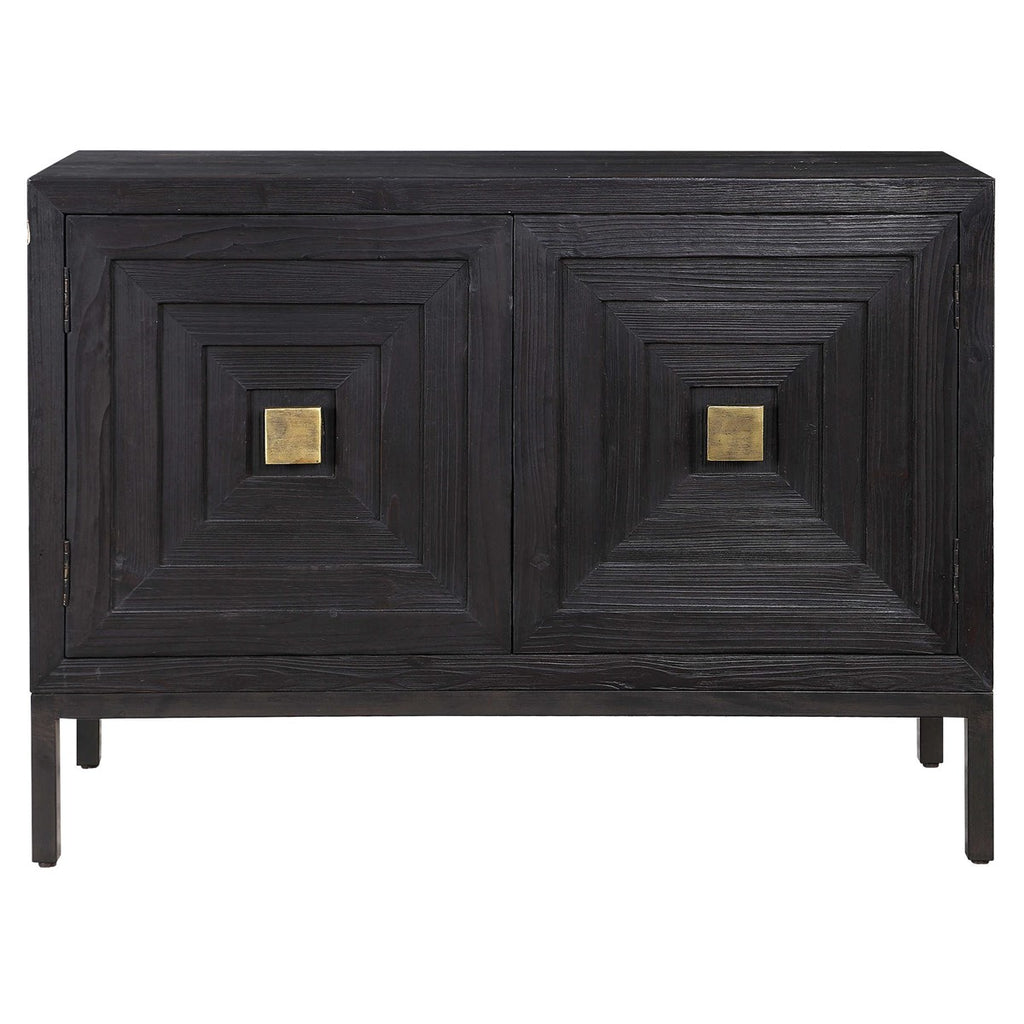 Aiken Dark Walnut 2 Door Cabinet - Bombay Mercantile