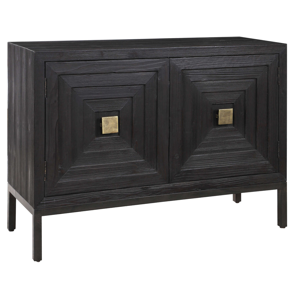 Aiken Dark Walnut 2 Door Cabinet - Bombay Mercantile