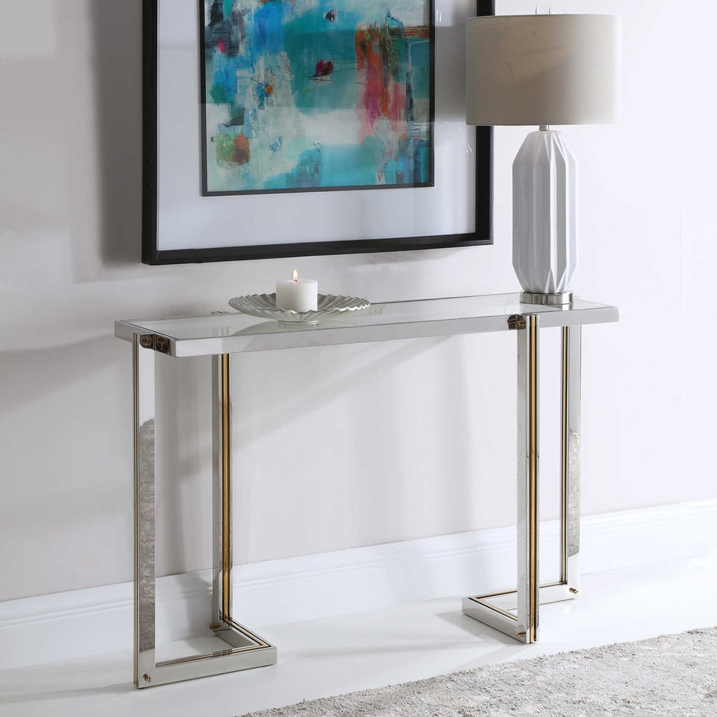 Locke Modern Console Table - Bombay Mercantile