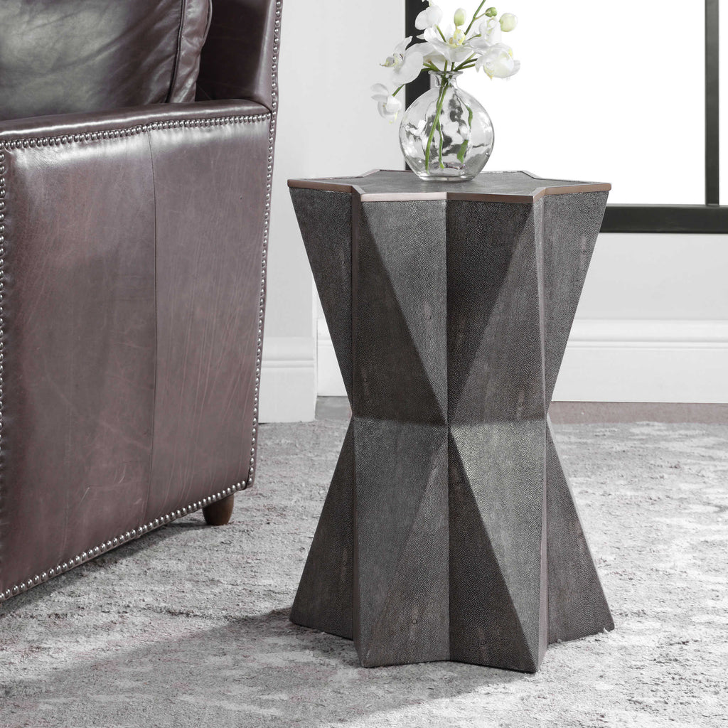 Capella Gray Accent Table - Bombay Mercantile