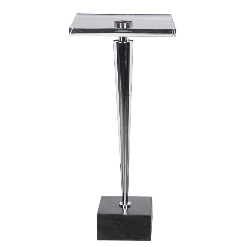 Campeiro Nickel Drink Table - Bombay Mercantile