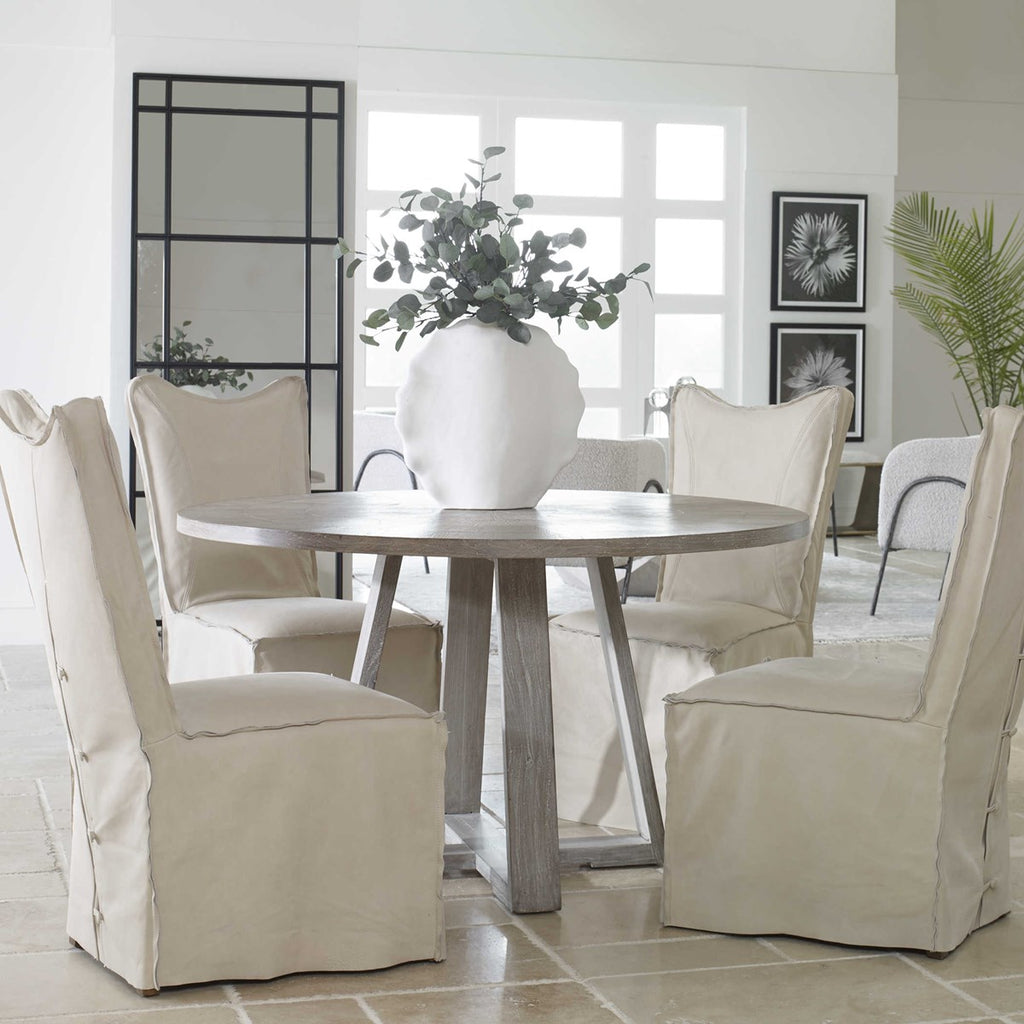 Gidran Gray Dining Table - Bombay Mercantile