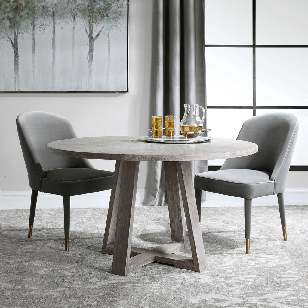 Gidran Gray Dining Table - Bombay Mercantile