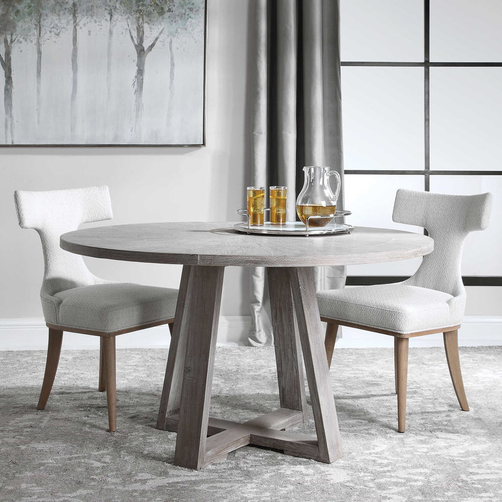 Gidran Gray Dining Table - Bombay Mercantile
