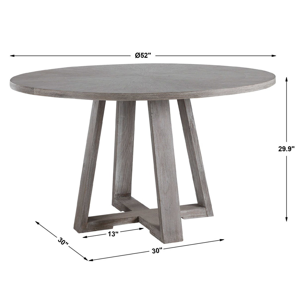 Gidran Gray Dining Table - Bombay Mercantile