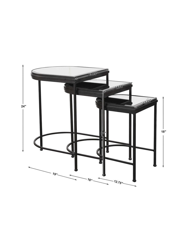 India Nesting Tables, Set of 3 - Bombay Mercantile