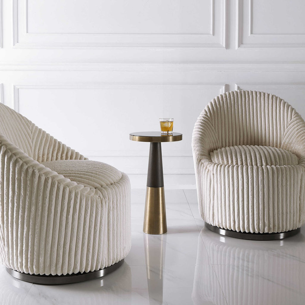 Fortier Black Accent Table - Bombay Mercantile