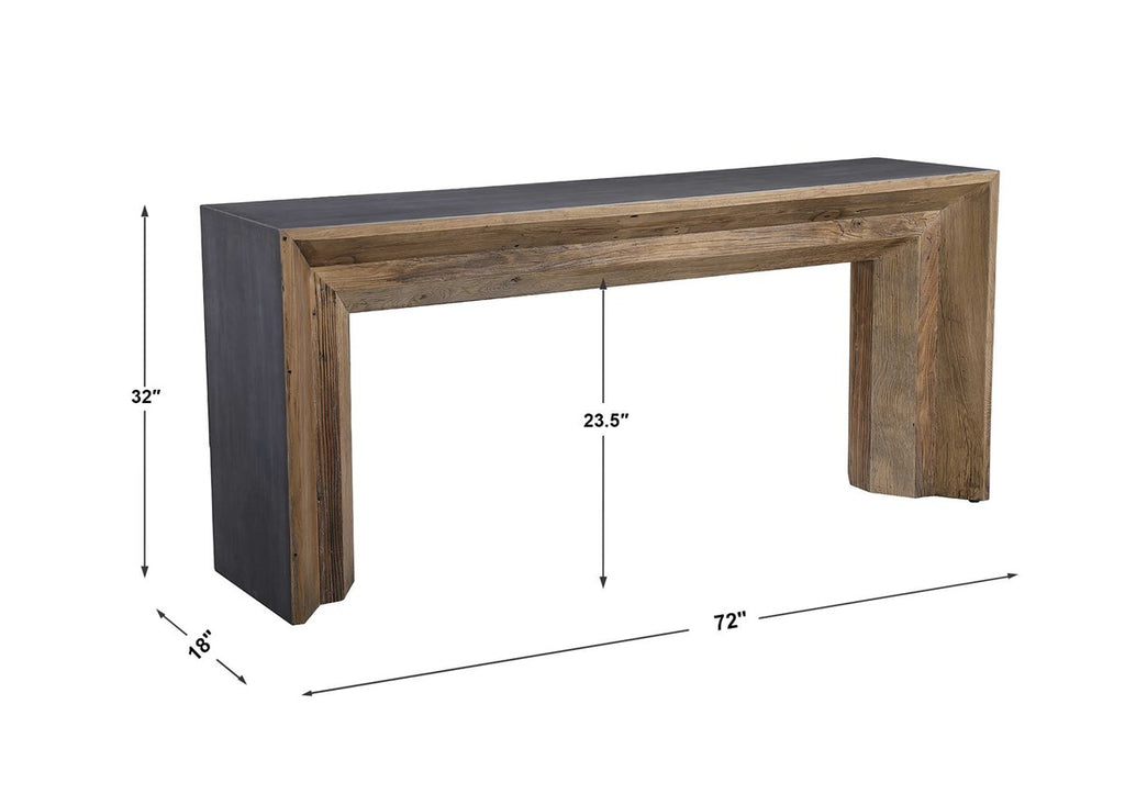 Vail Reclaimed Wood Console Table - Bombay Mercantile