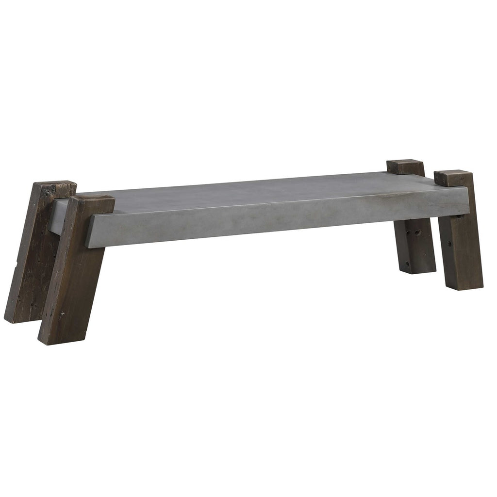 Lavin Industrial Concrete Bench - Bombay Mercantile