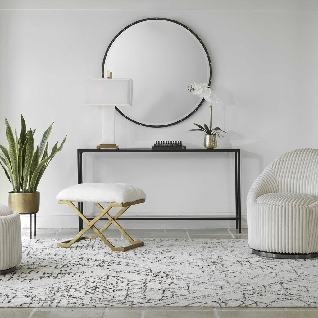 Hayley Black Console Table - Bombay Mercantile