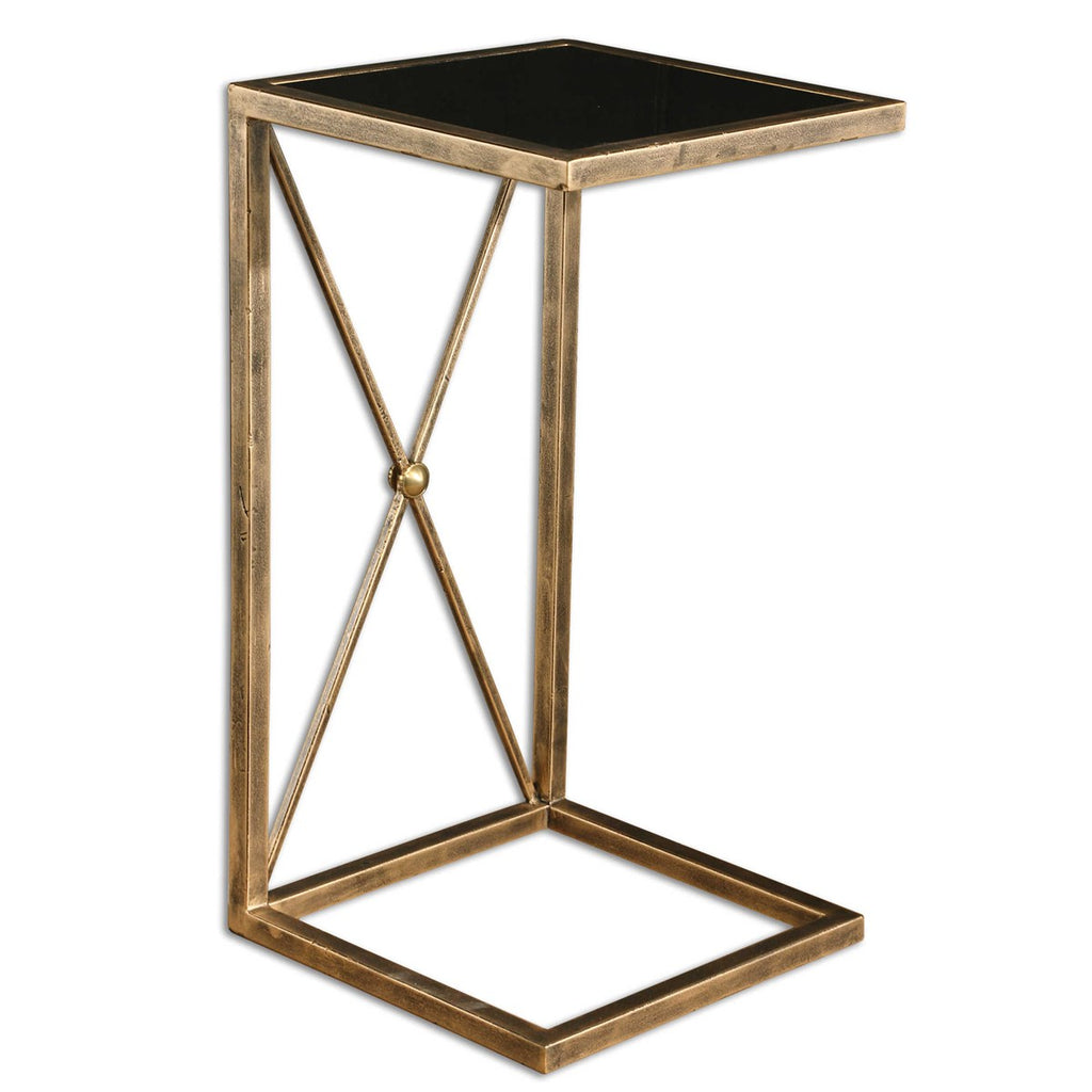 Zafina Gold Accent Table - Bombay Mercantile