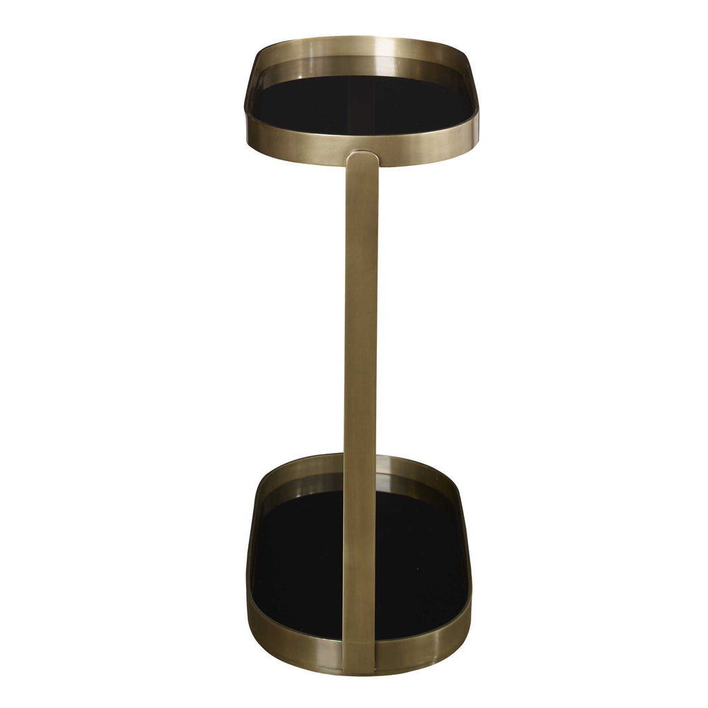 Adia Antique Gold Accent Table - Bombay Mercantile