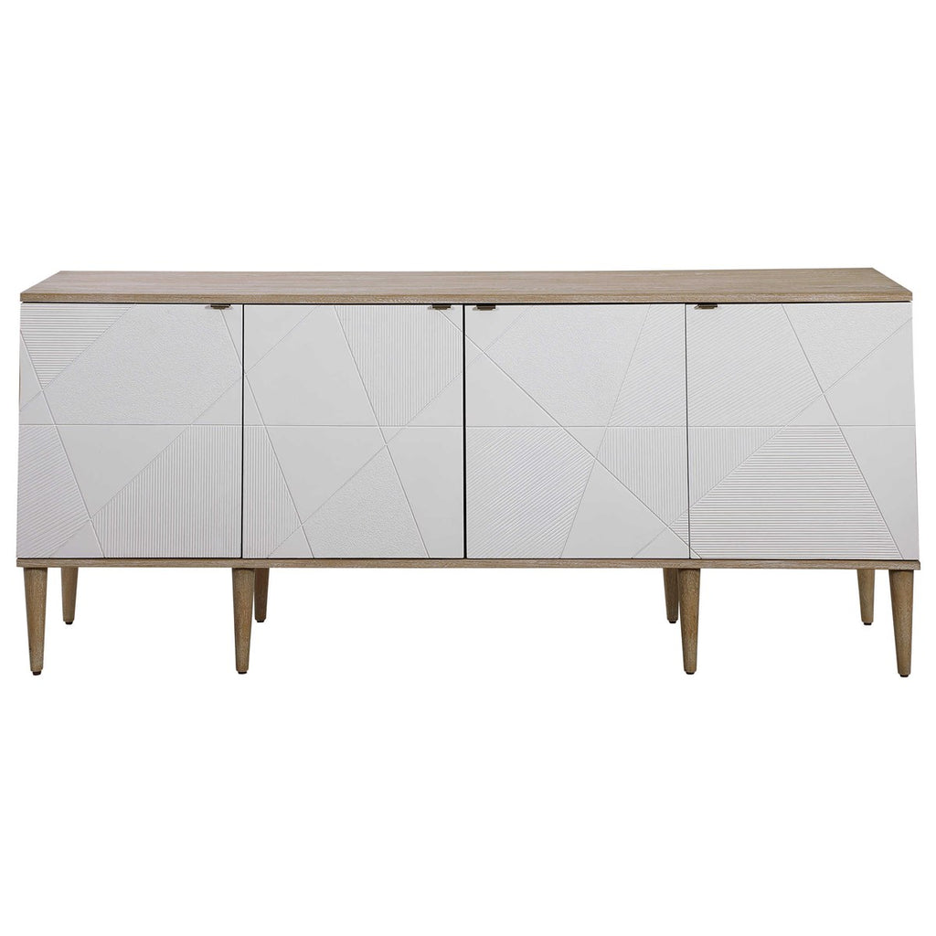 Tightrope 4 Door Modern Sideboard Cabinet - Bombay Mercantile