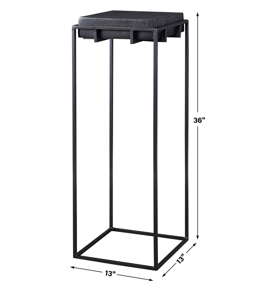 Telone Black Large Pedestal - Bombay Mercantile
