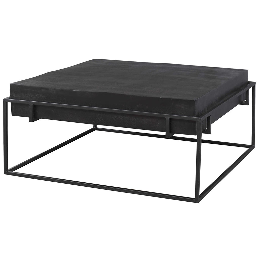Telone Modern Black Coffee Table - Bombay Mercantile