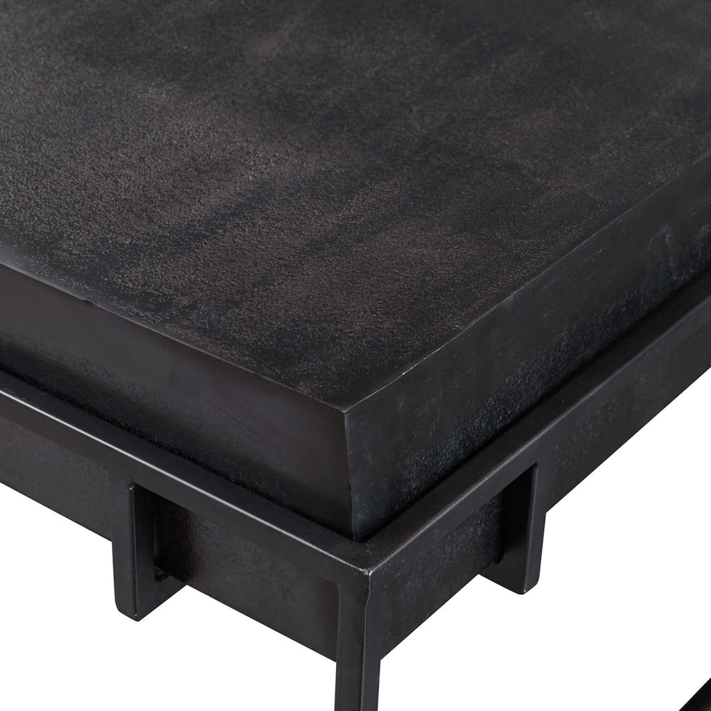 Telone Modern Black Coffee Table - Bombay Mercantile