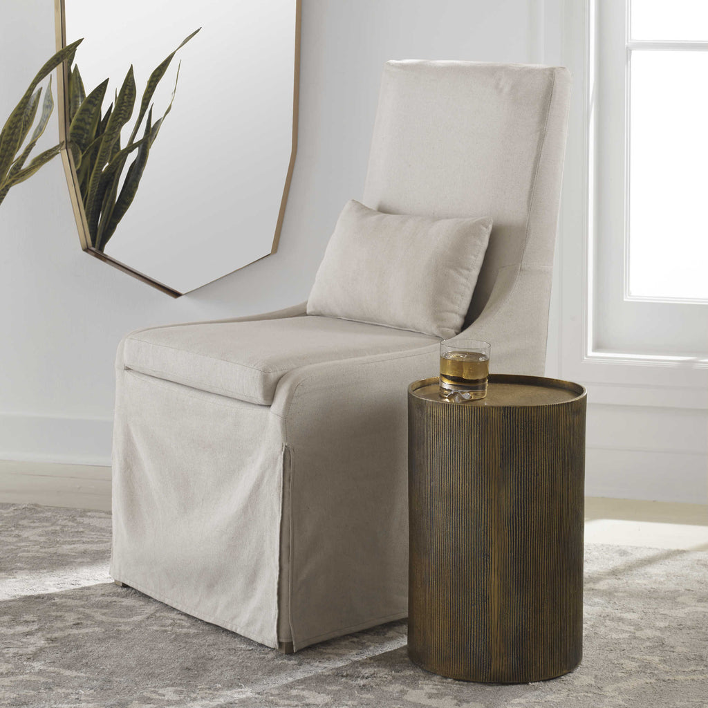 Adrina Drum Accent Table - Bombay Mercantile
