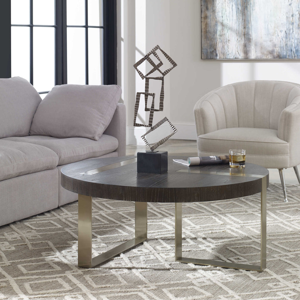 Converge Round Coffee Table - Bombay Mercantile