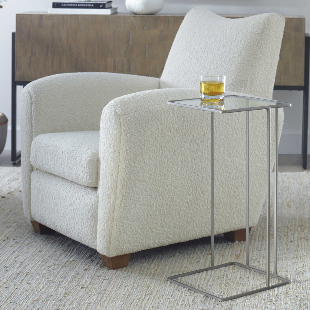 Cadmus Pewter Accent Table - Bombay Mercantile