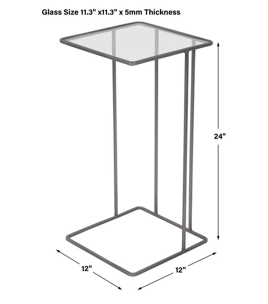 Cadmus Pewter Accent Table - Bombay Mercantile