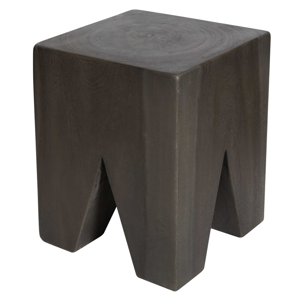 Armin Solid Wood Accent Stool - Bombay Mercantile