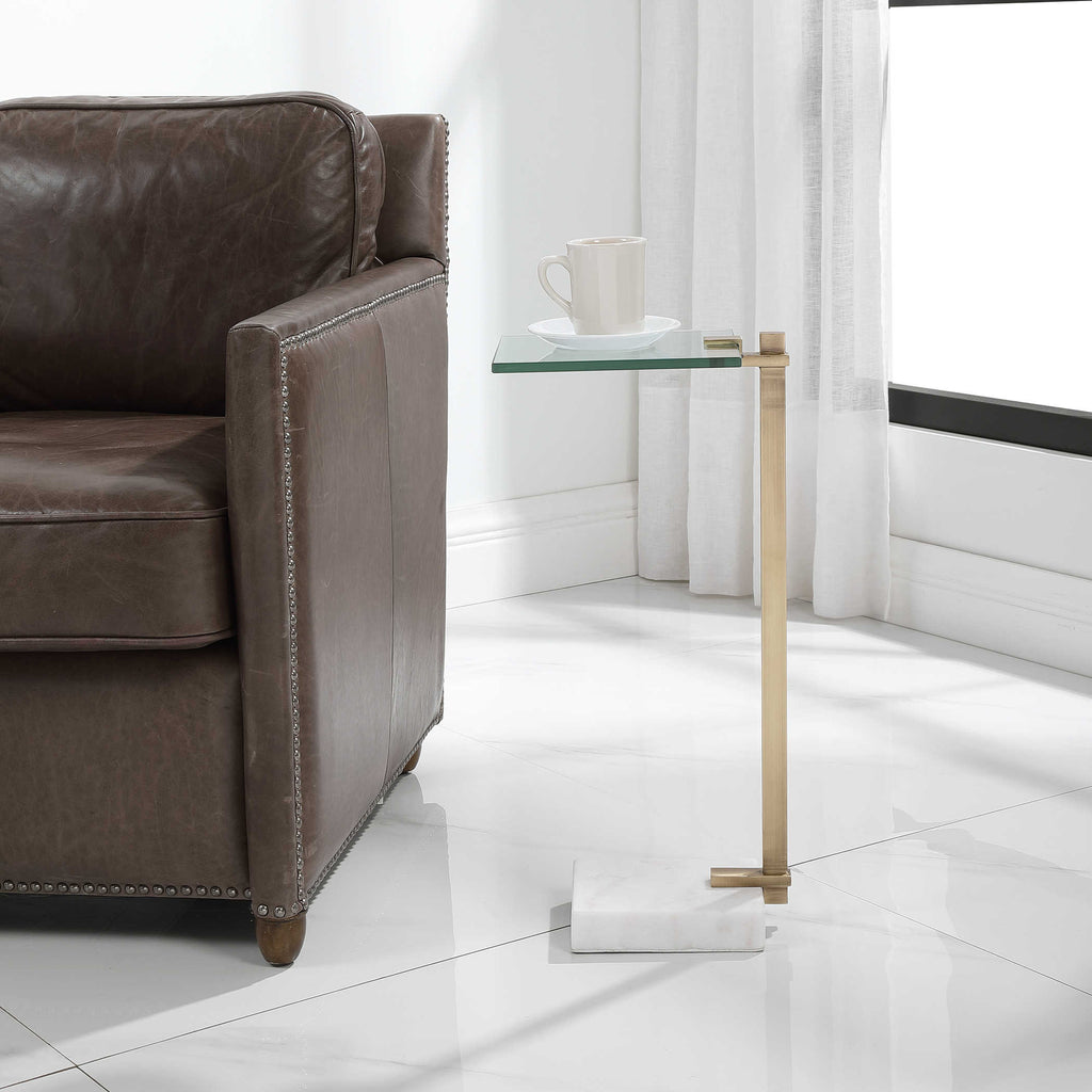 Butler Brass Accent Table - Bombay Mercantile