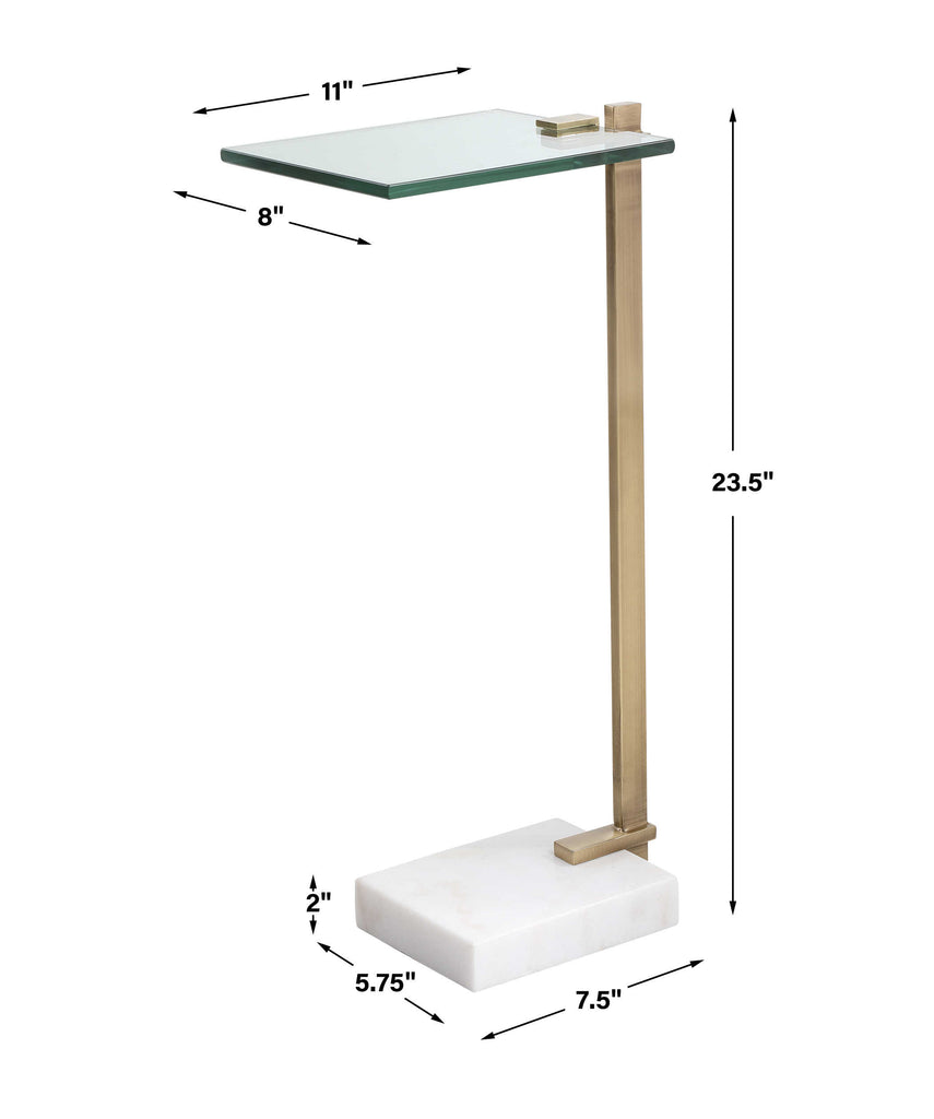 Butler Brass Accent Table - Bombay Mercantile