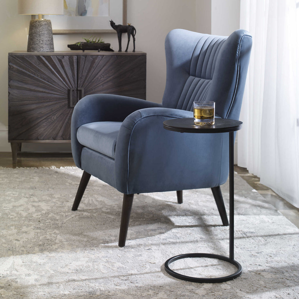Brunei Round Accent Table - Bombay Mercantile