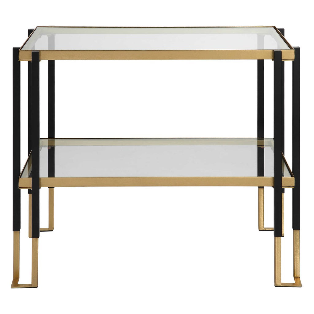 Kentmore Glass Side Table - Bombay Mercantile