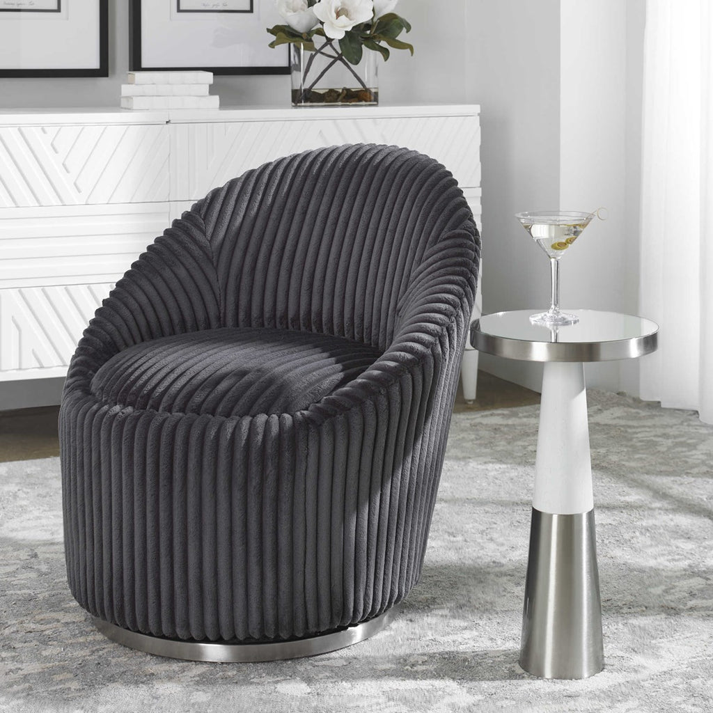 Fortier Nickel Accent Table - Bombay Mercantile