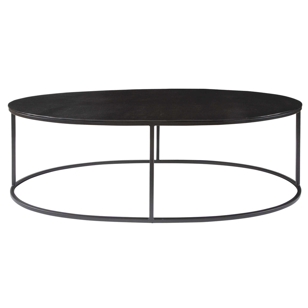 Coreene Oval Coffee Table - Bombay Mercantile