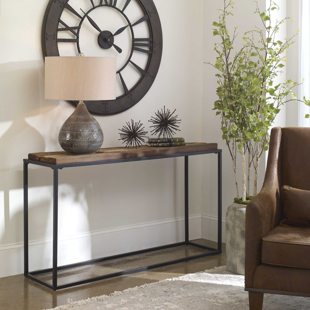 Holston Salvaged Wood Console Table - Bombay Mercantile