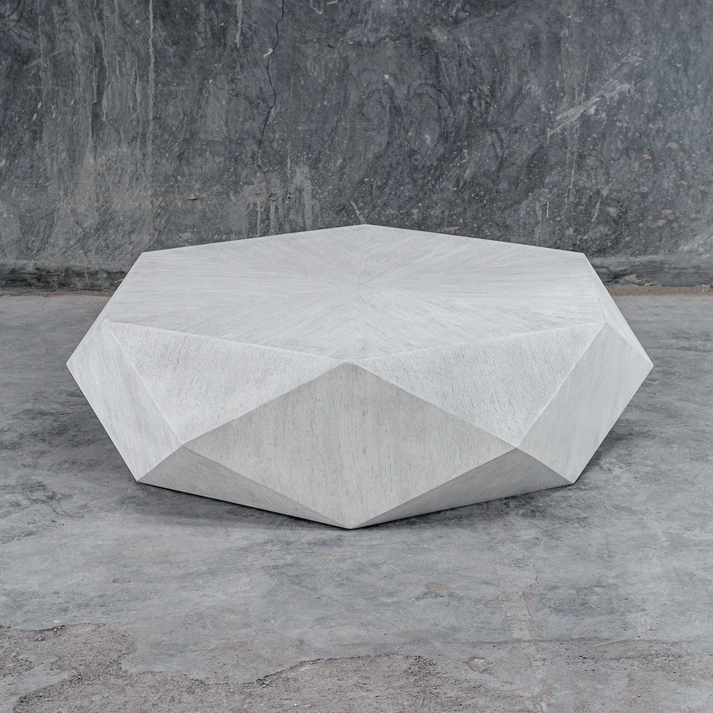 Volker White Coffee Table - Bombay Mercantile