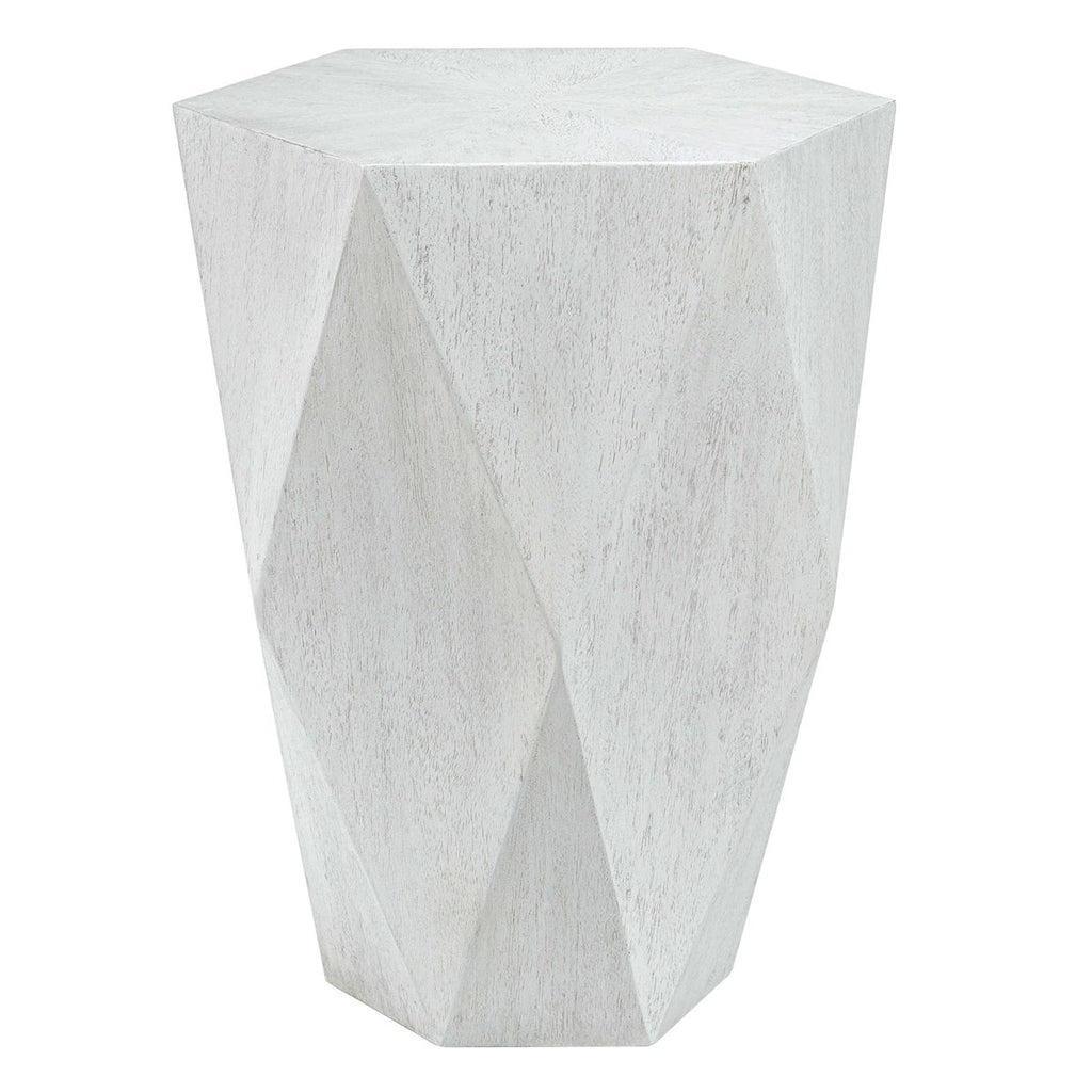 Volker White Side Table - Bombay Mercantile