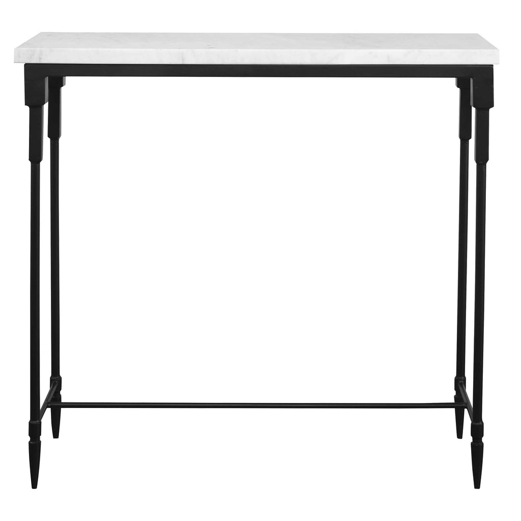 Bourges White Marble Console Table - Bombay Mercantile