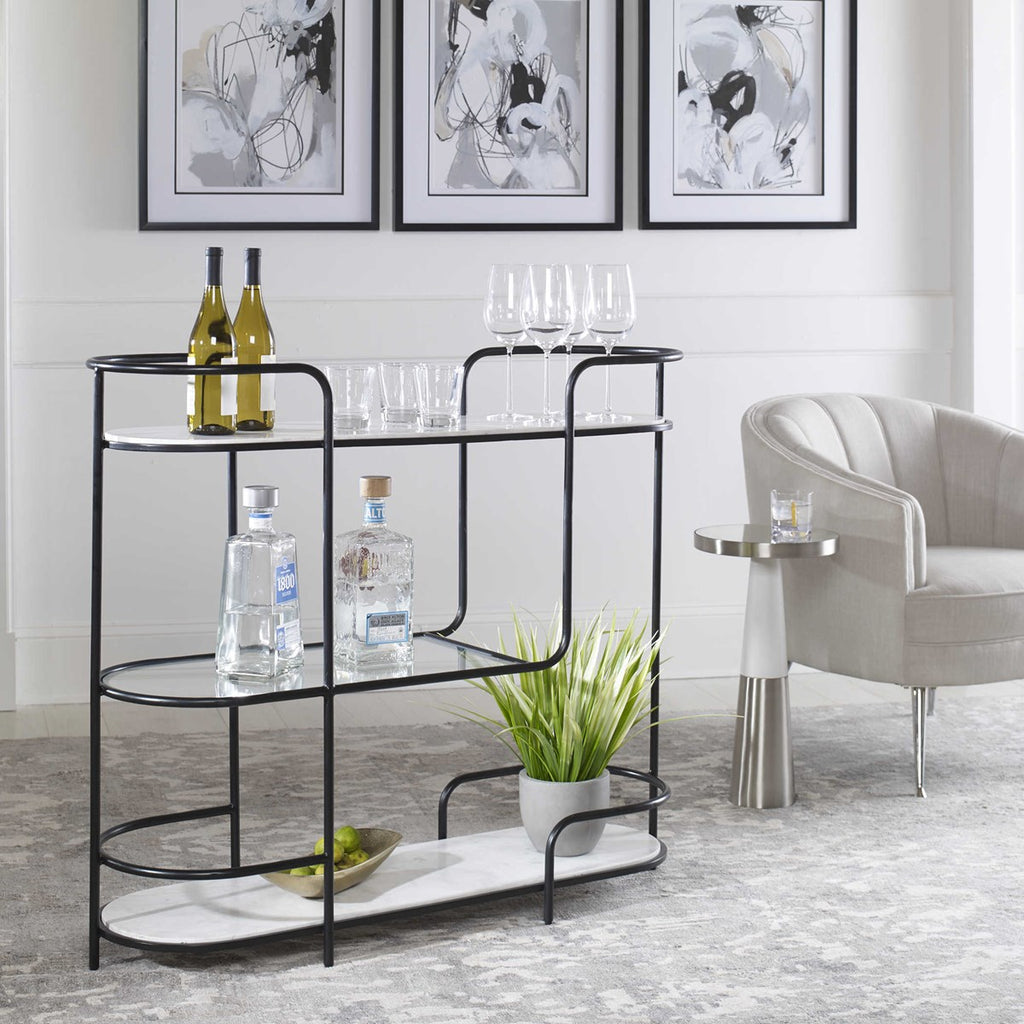 Trolley Bar Console - Bombay Mercantile