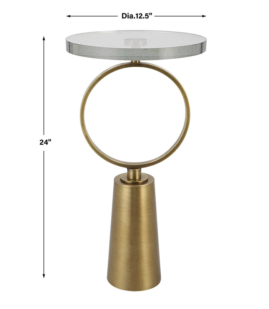 Ringlet Brass Accent Table - Bombay Mercantile