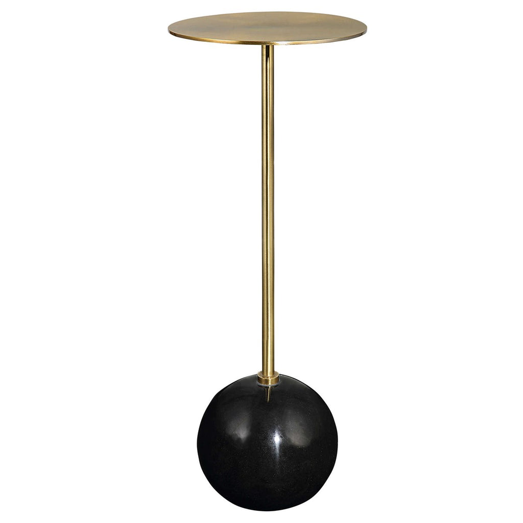 Gimlet Brass Drink Table - Bombay Mercantile