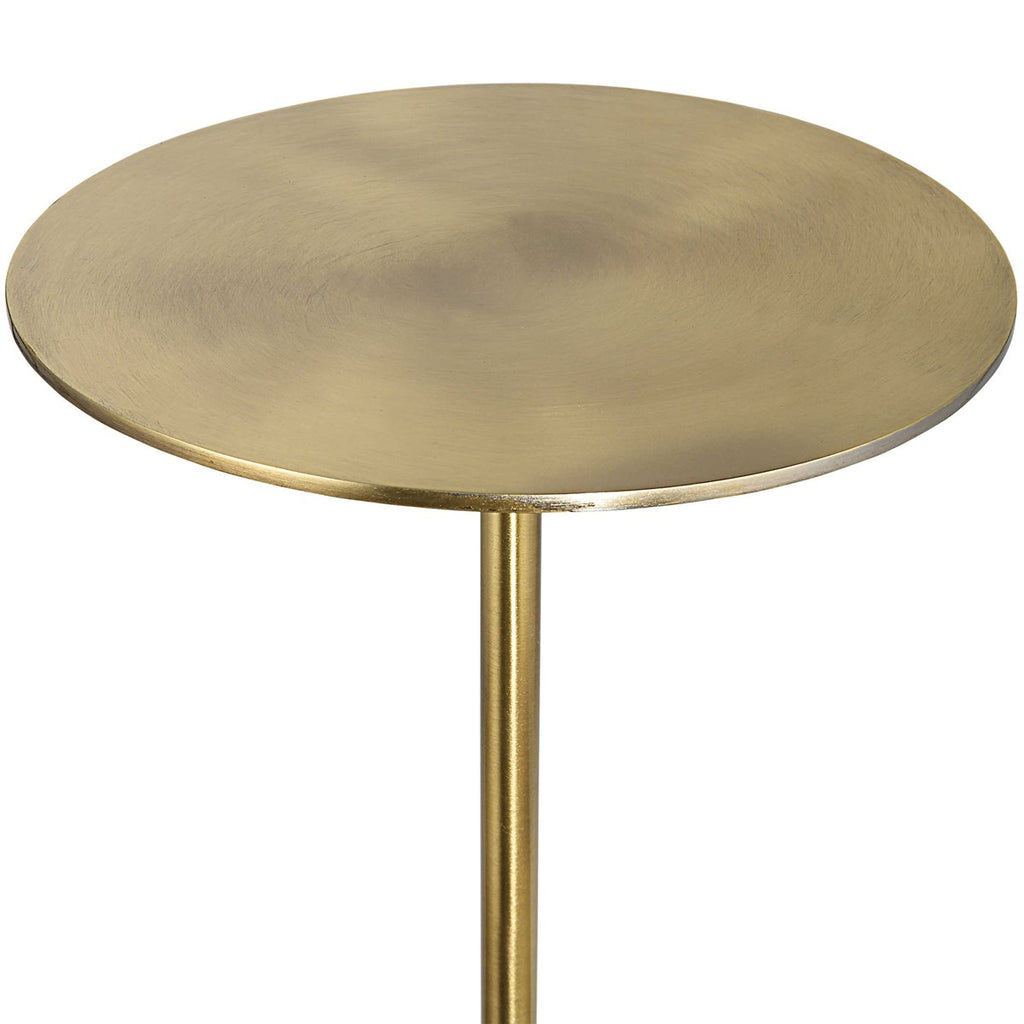 Gimlet Brass Drink Table - Bombay Mercantile