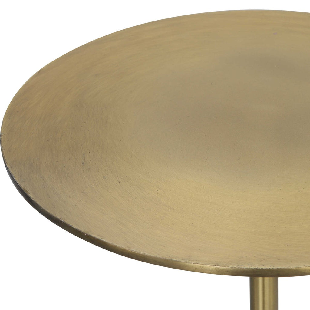 Gimlet Brass Drink Table - Bombay Mercantile